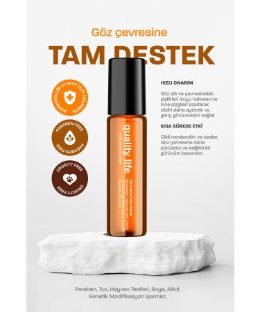 Quality Life Under Eye Dark Circles Bags Wrinkles Dark Circles and Brightening Eye Contour Caffeine Arbutin Serum - Buy Online on GoSupps.com