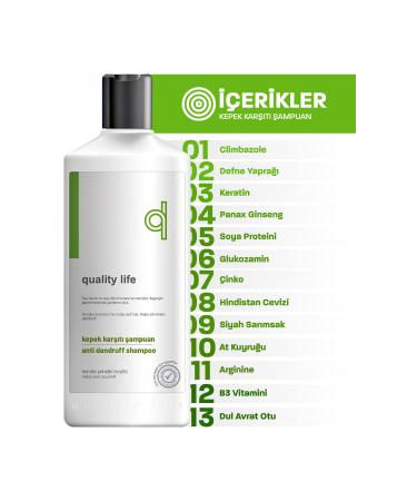Quality Life Ql Dandruff Shampoo - 13 Active Anti-Dandruff Shampoo 300 Ml (Anti-Dandruff Shampoo) Eczema - Buy Online on GoSupps.com