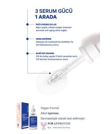 SHE VEC LOVE IN BLUE THIS TIME Moisturizing Repairing Anti-Wrinkle Buffet Copper + Ceramide Serum - Buy Online on GoSupps.com