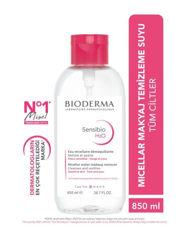 Bioderma Sensibio H2O Micellar Make-Up Remover Water Sensitive and Normal Skin 850 ml