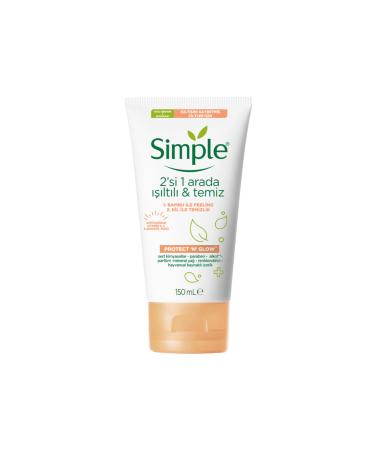 Simple Protect And Glow Cleansing Gel 2 in 1 150 ml