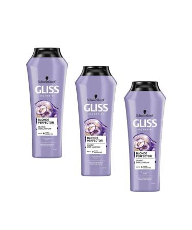 Gliss Blonde Perfector Anti-Orange Purple Shampoo 250 Ml 3 Pieces