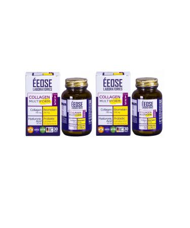 Eeose Multiform Collagen Bromelain Hyaluronic Acid and Probiotic 30 Tablets -2 Pieces
