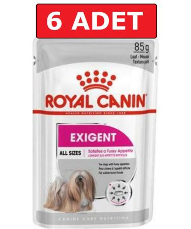 Royal Canin Exigent Selective Wet Dog Food 6 Pieces x 85 gr Pouch Canned
