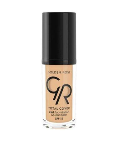Golden Rose Gr Total Cover 2in1 Foundation&concealer - 2 in 1 Foundation and Concealer No: 22
