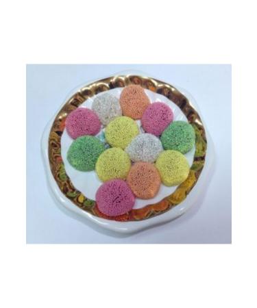 zsoy Famous Pineapple Kiwi Lemon Orange and Cherry Round Jelly Turkish Delight 500 gr Made from Sugar Beet E