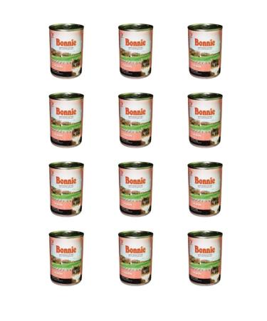 Bonnie Jelly Piece Salmon Cat Canned Food 400 Gr X 12 Pieces