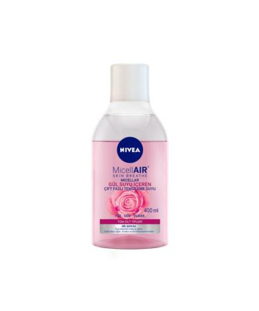 NIVEA Dual Phase Make-Up Remover Water with Rose Water 400 Ml 4005900424648