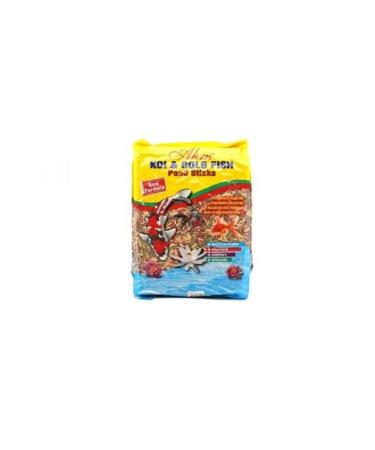 Ahm Koi Goldfish Mix Pond Sticks Fish Food 1 Kg
