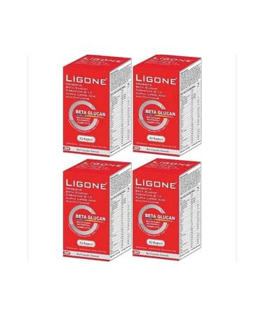 Rcfarma Ligone Beta-glucan Probiotic Multivitamin 30 Capsules 4 Box Skt:03.2023