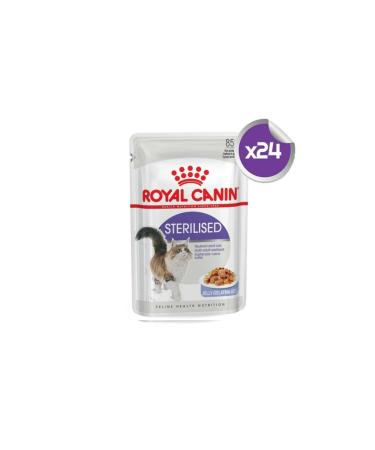 Royal Canin Sterilized Jelly Canned Cat Food 85 Gr 24 Pieces