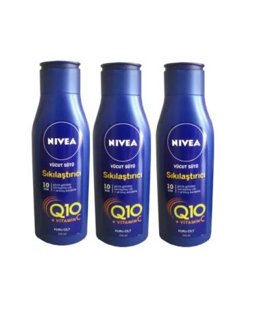 NIVEA Firming Body Milk Q10 + Vitamin C 250 Ml X 3 Pieces