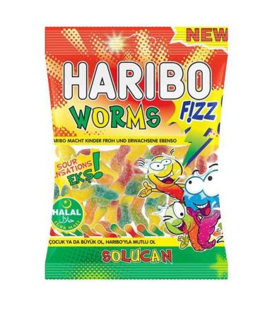 Haribo F zz Worms (Sour Worms) - 24 pieces