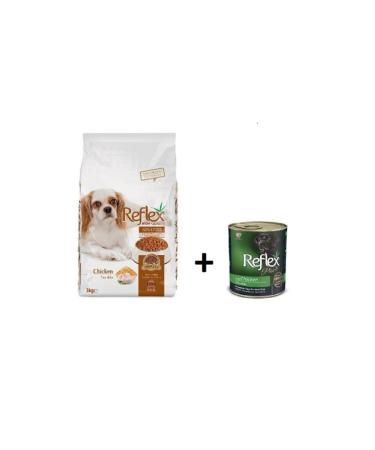 Reflex Small Breed Adult Dog Food with Chicken Meat 3 Kg + Canned