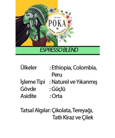 POKA COFFEE Espresso Blend 250 Gr Ground