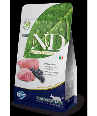N & D Grain Free Lamb Blueberry Cat Food 1.5 kg