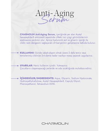 CHARMOL N Paraben-Free Plumping Botox Effective Pore Tightening Anti-Aging Collagen Serum 30 ml - Buy Online on GoSupps.com