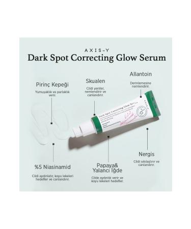 AXIS-Y Dark Spot Correcting Glow Serum 50 ml Anti-Spot Brightening Niacinamide Skin Serum - Buy Online on GoSupps.com
