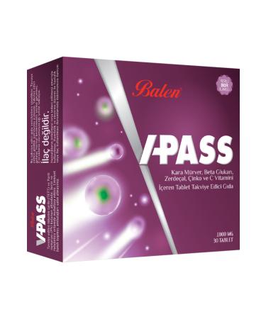 Balen V-pass Food Supplement 1000 Mg 30 Tablets