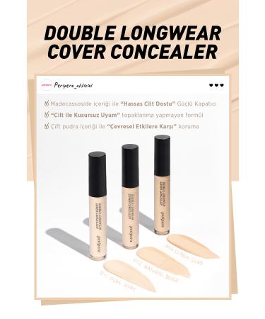 PERIPERA Lightweight All Day High Coverage Double Longwear Cover Concealer (#02 NATURAL BEIGE) - Buy Online on GoSupps.com