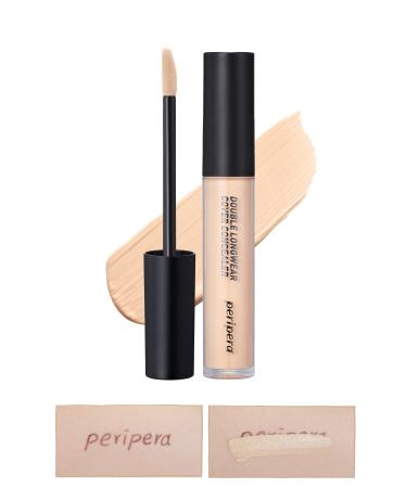 PERIPERA Lightweight All Day High Coverage Double Longwear Cover Concealer (#02 NATURAL BEIGE)