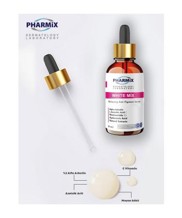 PHARMIX White Mix Whitening Serum Brightening skin tone equalizer 30 ml - Buy Online on GoSupps.com