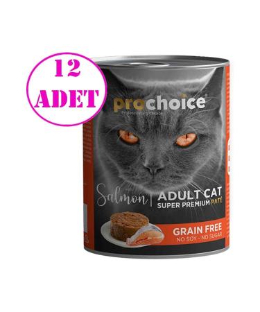 Pro Choice Pro Choice Adult Salmon Cat Canned Pate 400 gr 12 Pieces