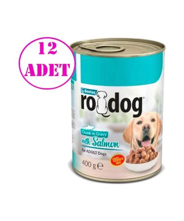 rodog Ro Dog Canned Dog with Salmon 400 Gr 12 AD