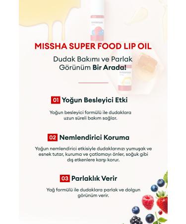 Missha Moisturizing and Nourishing Lips Forest Fruit Lip Care Oil Super Food Lip Oil Berry - Buy Online on GoSupps.com