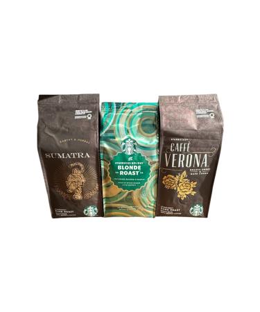 Starbucks Bean Coffee Sumatra-Holiday Blonde-Verona 3x250gr