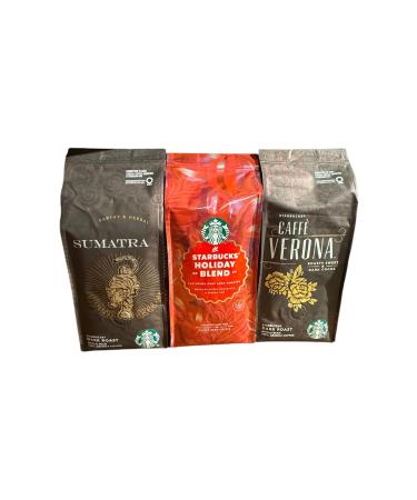 Starbucks Bean Coffee Sumatra - Holiday Blend - Verona 3x250gr