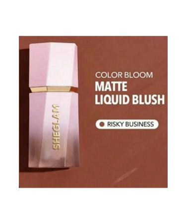 SHEGLAM Matte Liquid Blush Risky Business