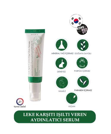 AXIS-Y Dark Spot Correcting Glow Serum 50 ml Anti-Spot Brightening Niacinamide Skin Serum