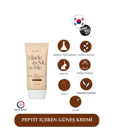 AXIS-Y Biome Double Defense Sunscreen 50ml - Barrier Repair Anti-Aging with Peptide