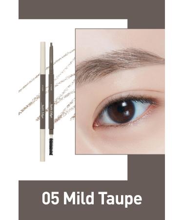 ETUDE Bare Edge Slim Brow / 3D Hexagonal Tip Natural Looking Eyebrow Pencil - 05 Mild Taupe - Buy Online on GoSupps.com