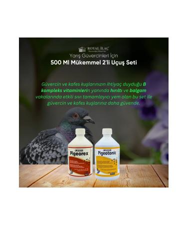 Royal la Royal la Pigeons and Cage Birds 500 ml Magnificent Double Set (PIGEOTONIC PIGEOREX)