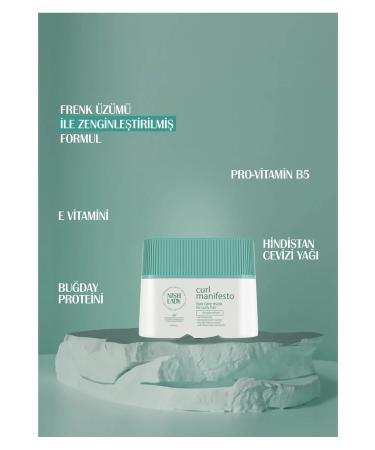 Nishlady Curl Manifesto Hair Mask 275ml - Deep Moisturizing Mask for Curly Hair - Buy Online on GoSupps.com