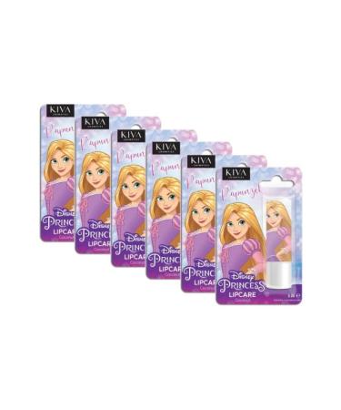 DISNEY Rapunzel Coconut Lip Protector LipCare 5 Gr (6 Pieces)