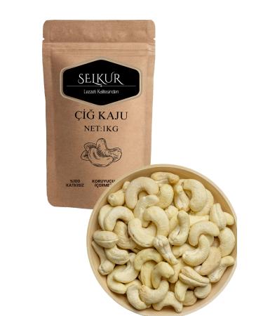 SELKUR Raw Cashew 1kg(DOYPACK PACKAGING UNSALTED)