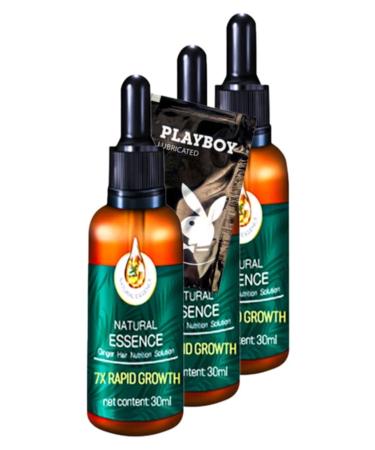 Pure Creams 7 X Rapid Growth Hair Care Serum 30 ml x 3 pieces with Gel