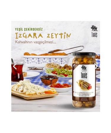 Tari Tari Green Pitted Grilled Olives 485 grams - Buy Online on GoSupps.com