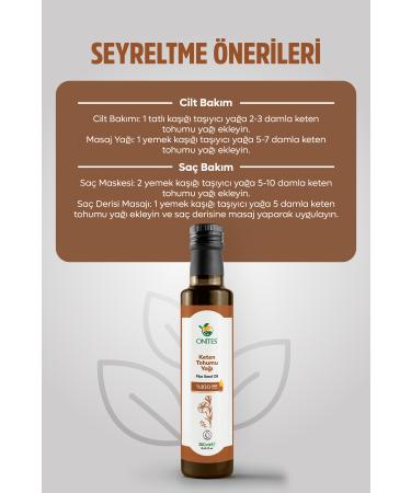 Onites Nature Linseed Oil-250 ml Antioxidant Oil - Buy Online on GoSupps.com