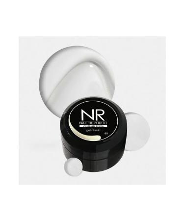 Nail Republic Artificial Nail Gel Uv Gel Classic (MILK WHITE) 50gr. 03