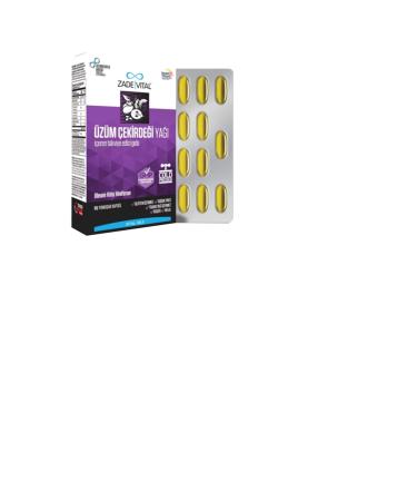 Zade Vital Grape Seed Oil 60 Capsules/ 500mg