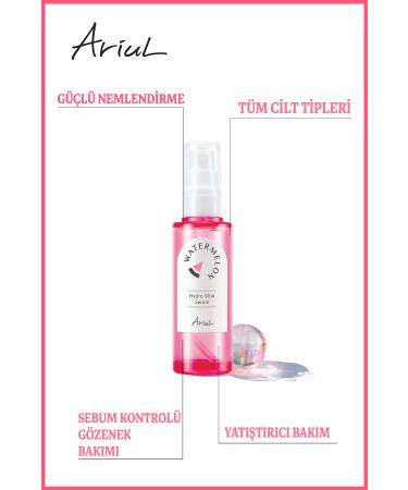 Ariul Watermelon Hydro Skin Serum 55 Ml | Moisturizing Sebum Control | Watermelon Extract Hyaluronic Acid - Buy Online on GoSupps.com