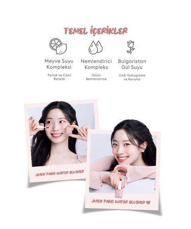 Missha Fruit Scented Moisturizing Natural Looking Liquid Blush A'PIEU Juicy-Pang Water Blusher (PK03) - Buy Online on GoSupps.com