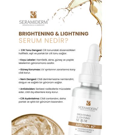 SERAMIDERM Dermatological & Laboratory Anti-Stain and Brightening Arbutin Skin Care Serum 30 ml - Buy Online on GoSupps.com