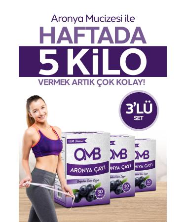 OMB Slimming Aronia Tea Helps Lose Weight Eliminate Edema Fat Burner Detox Form Tea (3 BOXES)