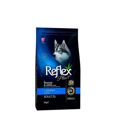 Reflex Plus Salmon Medium and Large Breed Adult Dog Food 3 Kg