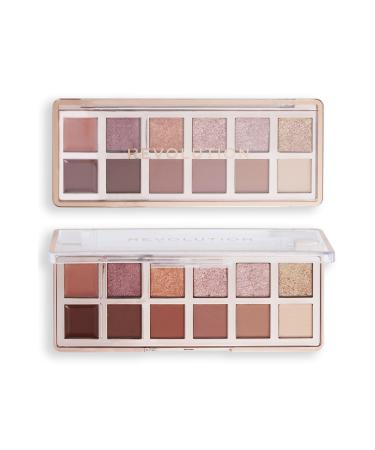 Revolution The True Icon Bronze Eyeshadow Palette - Eye Shadow Palette Matte+Silvery+Cream